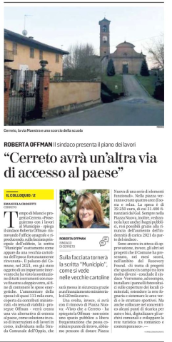 Articolo "La Stampa di Asti" del 11.01.2022
