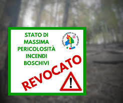 Determina n. 969/2021 per la Dichiarazione dello Stato di massima pericolosità per incendi boschivi, a valere dal 15.04.2121. REVOCA.