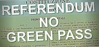 REFERENDUM NO GREEN PASS - Possibilità di firma per il Referendum.